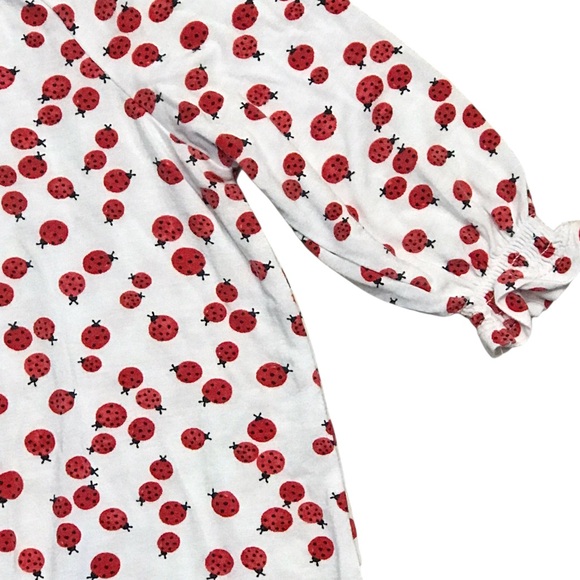 🆕 Angel Dear Bamboo Ladybug Smocked Romper - Picture 3 of 3